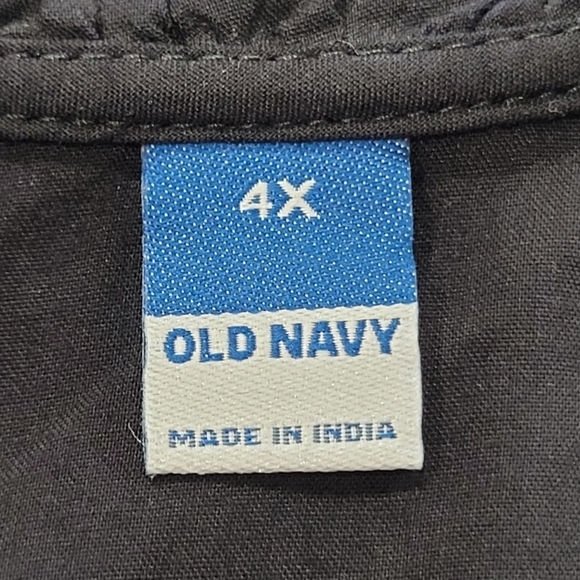 OLD NAVY 4X Ruffled V Neck and Hem with Waist Drawstring Midi Dress - Picture 7 of 7